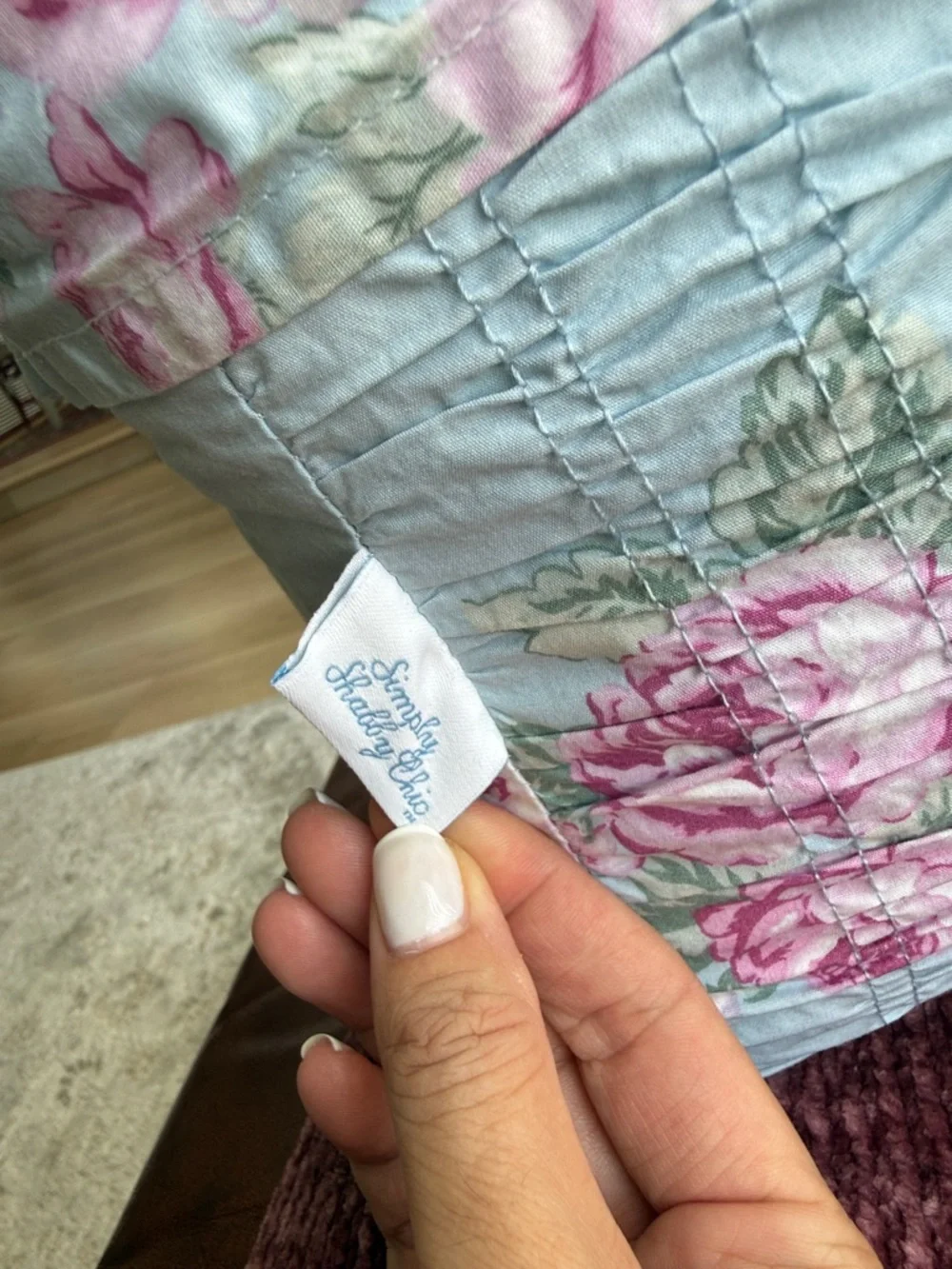 Simply Shabby Chic - Cabbage Rose Ruffled Duvet Cover